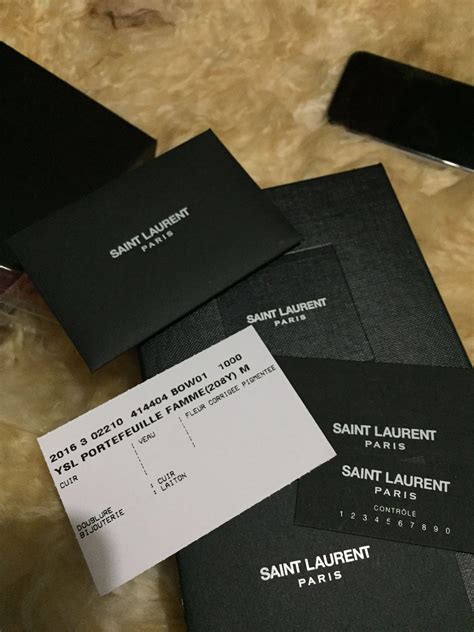 does ysl come with authenticity card|ysl bag meaning.